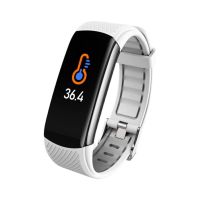 ✟ↂ▧ C6T Smart Watch Temperature Waterproof Heart Rate SmartWatch Blood Pressure Sleep Monitor Fitness Health Step Counter for Sports