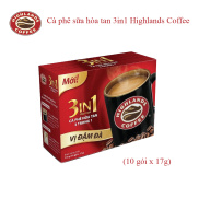 Cà Phê Hòa Tan 3in1 Highlands Coffee hộp 10 Gói x 17g và hộp 20 gói x 17g