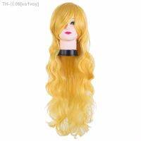 Yellow Wig Fei-Show Synthetic Heat Resistant Fiber Carnival Women Peruca Perruque Peruk Cartoon Costume Cosplay Long Curly Hair [ Hot sell ] ea1voy