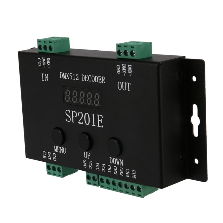 sp201e-dmx512-ws2812b-ws2811-dmx-to-spi-controller-decoder-support-multiple-ics