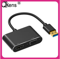 USB 3.0เป็น HDMI-รองรับ VGA 2K HD 1080P Kabel Audio Video แล็ปท็อปพีซี Macbook กับจอทีวีโปรเจคเตอร์