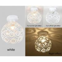 E27 white Creative crystal minimalist ceiling light Simple ceiling lamp bedroom alley Simple european iron lamp Crystal lamp