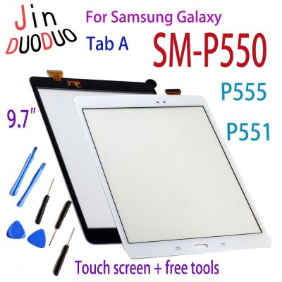 9.7  "ระบบสัมผัสเหมาะสำหรับ Samsung Galaxy Tab A P550 P551 P555หน้าจอสัมผัสชุดดิจิไทเซอร์เหมาะสำหรับ SM-P551 Samsung SM-P555การแสดงผล SM-P550