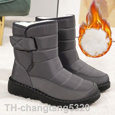 2023changtang5320 ผู้หญิงรองเท้ากันน้ำ Snow BOOTS ข้อเท้าฤดูหนาวรองเท้ากลางแจ้งลื่นฤดูหนาวที่อบอุ่นรองเท้าผู้หญิง Booties หนาขนสัตว์ Botas mujer