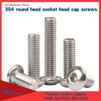 Inch/US pan head socket head cap bolts 304 round head socket head cap screws 1/4-20 5/16-18 5pcs Screw Nut Drivers