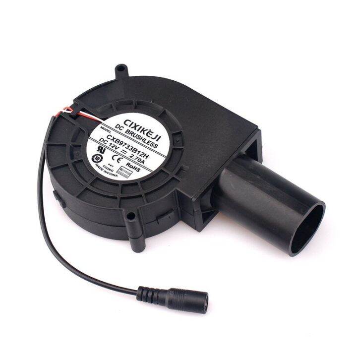 9733-bbq-blower-fan-เครื่องเป่าลมแบบพกพาdc-12v-2-5a-5500-rpm-air-turbo-blower-สำหรับคอมพิวเตอร์-cooling-with-variable-speed-controller