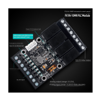 1 Set PLC Module FX1N-10MR PLC Industrial Control Board+Case+USB TTL Cable Analog Input/Output Programmable