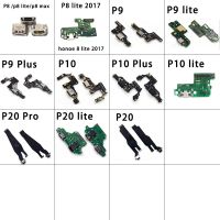 ที่ชาร์จ Pcb Flex สำหรับ Huawei Ascend P8 P9 P10 P20 Lite Plus Pro แท่นชาร์จขั้วต่อช่องเสียบ Usb สายเคเบิลงอได้ส่วนซ่อม