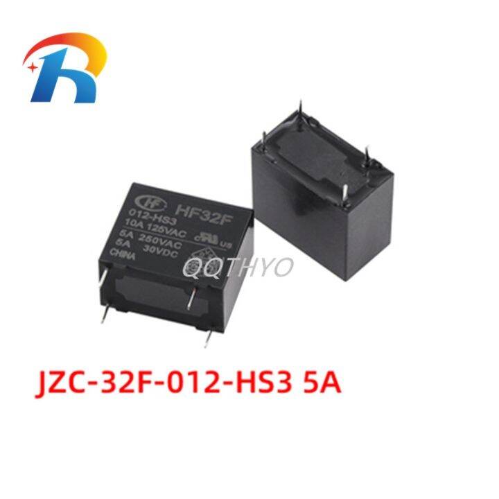 free-shipping-power-relay-jzc-32f-005-009-012-024-hs3-hf32f-005-hs3-5v-hf32f-012-hs3-12v-hf32f-024-hs3-24v-4pin-5a-250vac-relay