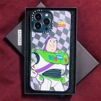 COD DSFDGFNN Casetify X Disnep PIXAR TOY STOORY Buzz Lightyear เคสอะคริลิค TPU ใส ขอบสีดํา พร้อมกล่อง สําหรับ Apple IPhone 11 12 13 Pro Max