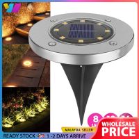 ☒ tqw198 WHOLESALE Solar 8 12 16 LED Circular Ground Light Waterproof Underground Outdoor Garden Pathway Warm White Lawn Lamp