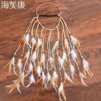 【CC】 Feather Hairbands for Gypsy Headbands Hair accessories Rope Headwear Hippie