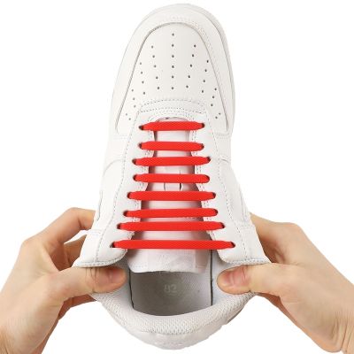 【LZ】❀  Sapatos grandes acessórios de silicone elástico cadarços elásticos cadarços de silicone preguiçoso criativo sem laço sapato rendas zapatillas