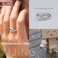 Give You Arms Lovers Ring Women Men Opening of The Ring Creative Personality