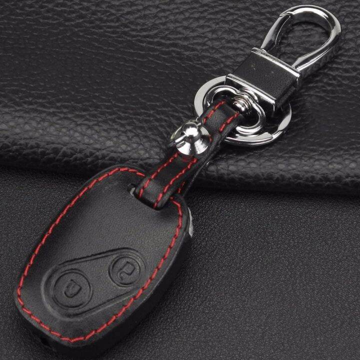 dfthrghd-jingyuqin-leather-keychain-ring-cover-case-holder-for-honda-cr-v-civic-fit-freed-stepwgn-key-two-2-buttons