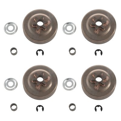 10X 3/8 6T Clutch Drum Sprocket Washer E-Clip Kit for Stihl Chainsaw 017 018 021 023 025 Ms170 Ms180 Ms210 Ms230 1123