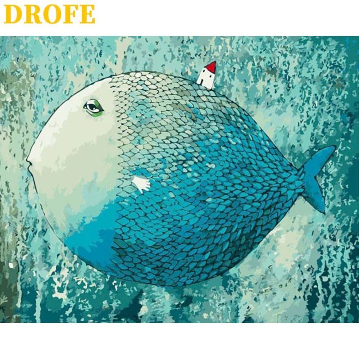 drofe-ขนาด-50x40-ซม-พร้อมส่ง-ภาพระบายสีตามตัวเลข-ลายปลา-ภาพวาดดิจิทัล-พร้อมขึง-ตกแต่งบ้าน-ของขวัญ-diy