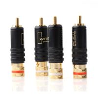 ปลั๊กสายสัญญาณตัวผู้ขั้วต่อ RCA WBT-0144 Hifi ปลั๊ก RCA ขั้วต่อปลั๊กปลั๊ก RCA แผ่นแจ็คเสียบทรงหัวบัว