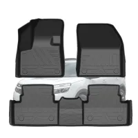 สำหรับ Citroen C5 Aircross 2017-2019 2020รถกันน้ำลื่นแผ่นพื้นยาง TPE อุปกรณ์เสริมในรถยนต์ล้อมรอบอย่างเต็มที่แผ่นเท้า