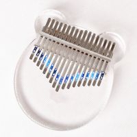 【YF】 Kalimba Thumb 17 Keys Transparent with Carry and Music Book Beginners Children Musical Instrument