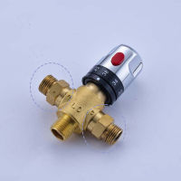 Onyzpily Thermostatic Brass Cartridge Mixer Valve Hot Cold Water G12 Standard Temperature Control Mixing Bathroom Accessories