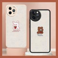 Dirt-resistant Anti-knock Phone Case For iphone12 Pro couple Waterproof Back Cover cute soft shell creative advanced