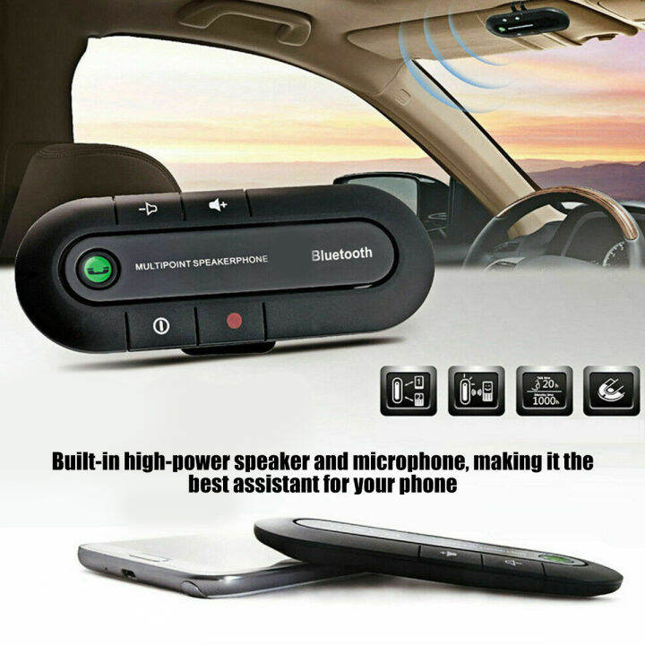 FM Transmitter Car Bluetooth Speaker Rechargeable Handsfree Bluetooth