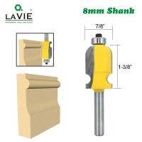 Lavie 1Pc 8Mm Shank แม่พิมพ์สถาปัตกรรมศาสตร์สายแท่นจัดวางดอกสว่านงานไม้มิลลิ่งคัทเตอร์ใช้กับไม้ Bit Face Mill ไม้02080