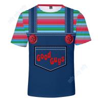 Good Guys Chucky 3D Print Cosplay T-Shirt Men/Women Casual Short Sleeve Round Neck