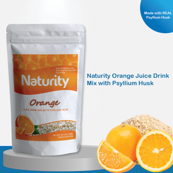 Naturity Orange Juice Drink Mix with Psyllium Husk Lazada PH