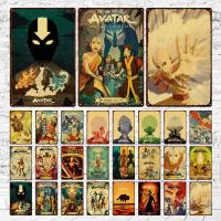 Tanlinxin ป้ายโลหะดีบุกวินเทจ Avatar: The Last Airbender Retro Wall Art Decoration