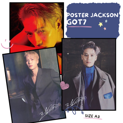 🌈พร้อมส่ง🌈มีเก็บเงินปลายทาง✨โปสเตอร์ แจ็คสัน โปสเตอร์ jackson GOT7 ขนาด A3 (ใหญ่กว่า A4) 29*42 ซม.