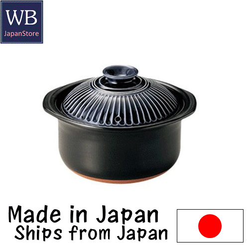 Japanese Rice cooker pot You can cook rice in an earthenware pot Donebe