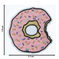JPatch - ขนม โดนัท ขนมหวาน เค้ก ปาร์ตี้  ตัวรีดติดเสื้อ อาร์มรีด อาร์มปัก มีกาวในตัว การ์ตูนสุดน่ารัก งาน DIY Embroidered Iron/Sew on Patches