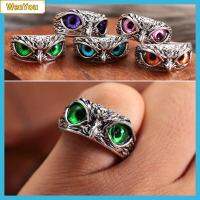 WENYOU วันแม่ Jewelry Retro Animal Style Open Adjustable Owl Eye Vintage Ring Statement Ring