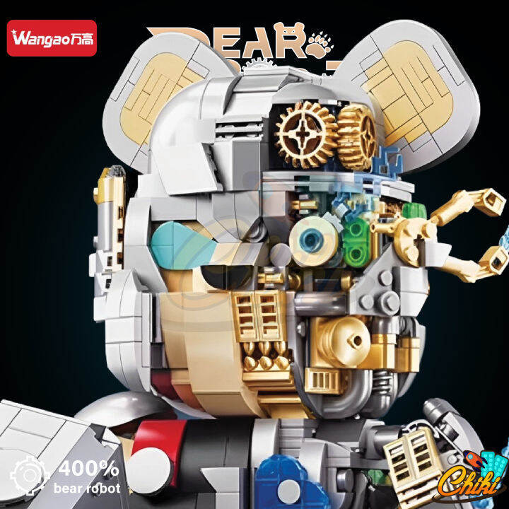 ตัวต่อ-wangao188011-bear-robot-แบบริค-โรบอร์ท-ธอร์-mechanical-robot-ขนาดเท่ากับ-400