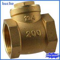 BUCHE ทองเหลืองเบิ้ล วาวล์ทางเดียว DN32 1-1/4" 232ปอนด์ต่อตารางนิ้ว วาล์วไหลย้อนกลับ ไม่ส่งคืน ด้ายสำหรับผู้หญิง เช็ควาล์ว เชื้อเพลิงน้ำมันน้ำอากาศ