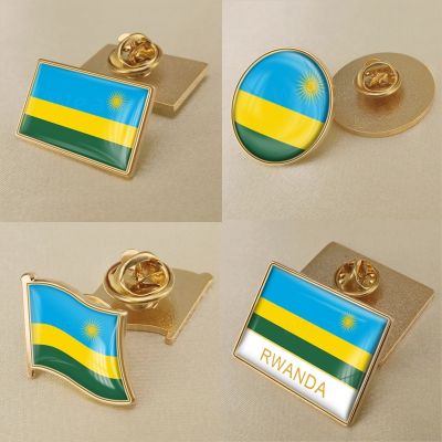 Coat of Arms of Rwanda Rwandese Map Flag National Emblem Brooch Badges Lapel Pins Replacement Parts