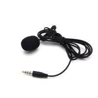 +【； 1.5M Mini Portable Lavalier Microphone Condenser Clip-On Lapel Mic Wired Mikrofo/Microfon For Mobile Phone