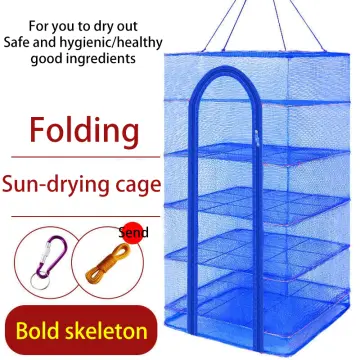 Cheap Multi-layer Herb Drying Net Hanging Basket Folding Vegetable