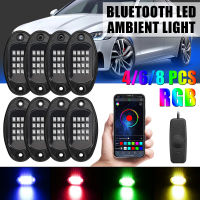 Muzik แอพพ์บลูทูธควบคุมการซิงค์468 Dalam 1 RGB ไฟหน้า LED ตัวเครื่อง Kereta ไฟใต้รถบรรทุกออฟโรด