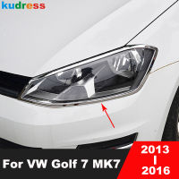 สำหรับโฟล์คสวาเกน Vw G Olf 7 MK7 2013 2014 2015 2016โครเมี่ยมรถด้านหน้า H Ead Light โคมไฟปกตัดไฟหน้าปั้นตัดอุปกรณ์เสริม