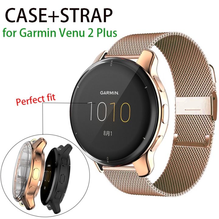 untuk-garmin-vivoactive-4-4s-strap-case-protector-gelang-logam-garmin-venu-2-2s-plus-watch-accessories-shell-cover-bumper-frame