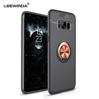 LEEWINDA สำหรับ Samsung Galaxy S8 Plus เคสโทรศัพท์สำหรับ Samsung S8กรณี,Magnetic เกราะขอบซิลิโคนและโลหะด้านหลังแหวนปลอก