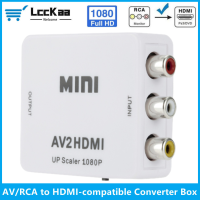 RCA AV เป็น HDMI เข้ากันได้ CVSB Lr วิดีโอ AV Scaler อะแดปเตอร์ HD 1080จุด AV2HDMI วิดีโอแปลงกล่องสนับสนุน NTSC PAL สำหรับทีวี PS4 X