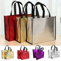 hot！【DT】✆  Reusable Shopping Large Glitter Capacity Female Handbag Storage Eco-Friendly Non-Woven Tote