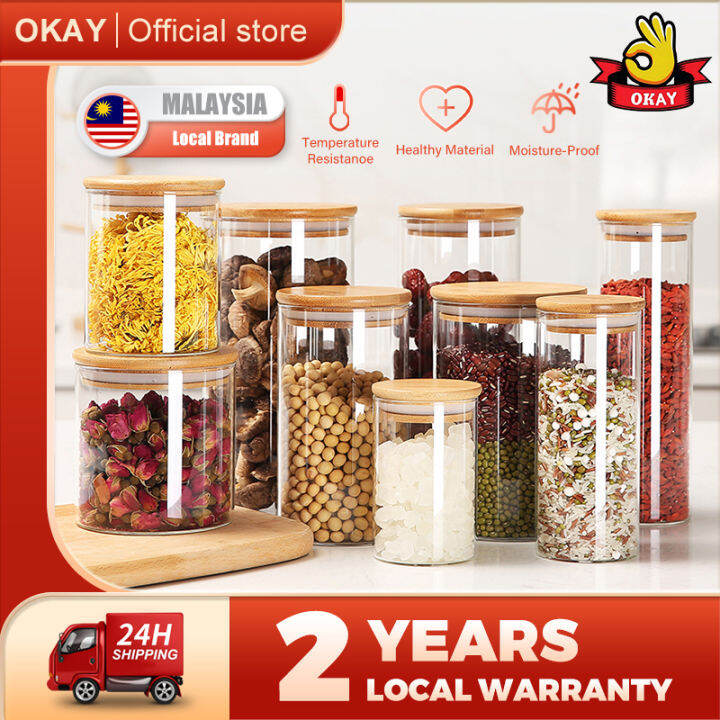 🔥 Ready stock🔥 Multipurpose Seal Glass Jar Food Storage Containers Air