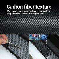 Car Door Sill Side Mirror Trunk Nano Carbon Fiber Car Sticker Universal Anti-collision Anti-scratch Wear-resistant Tape Protect Car Door Protection