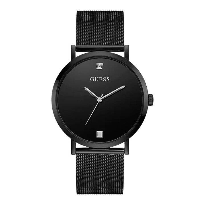 Jam Tangan Pria Guess Supernova GW0460G3 Black Dial Black Stainless