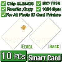 บัตร สมาร์ทการ์ด ( Smart card ) ISO7816 Chip SLE4428 PVC Blank card Contact IC Card 1K Byte(1024 Byte) เขียนซ้ำได้กว่า 1 แสนครั้ง  จำนวน  10 ใบ